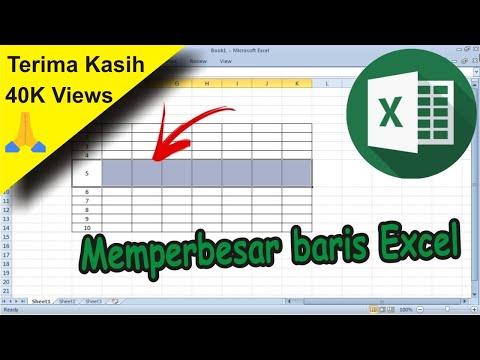 Video: Bagaimanakah cara saya menandakan baris dalam Excel?