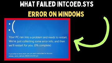 How to Fix What Failed: IntcOED.sys Error on Windows 11