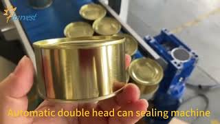 Automatic Double Head Can Seaming Machine | High Speed Tin Can Sealer Manufacturer China