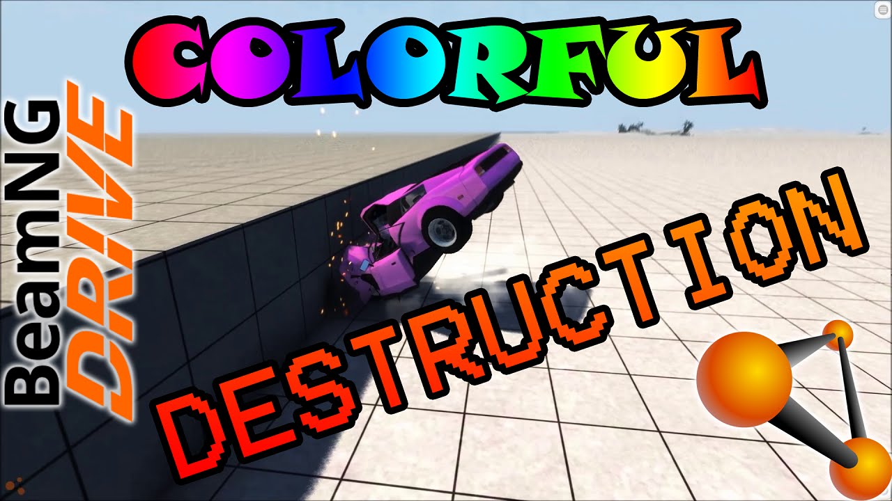 BeamNG.drive - Colorful Destruction