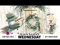 Ai Watercolor - Christmas Porch