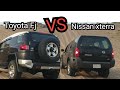 تجربة نيسان اكستيرا ضد تويوتا افجي Nissan Xterra VS Toyota FJ