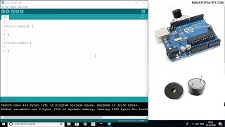 Buzzer with Arduino to Generate a Tone