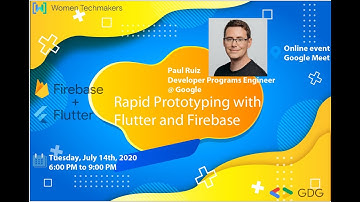 Rapid Prototyping with Flutter and Firebase   Paul Ruiz @Google   July 14, 2020
