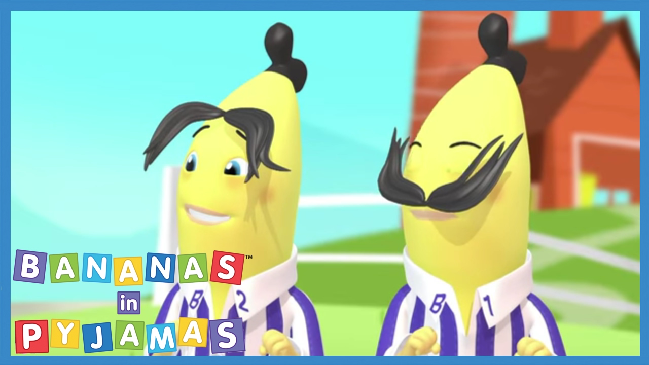 The Bananas Take Their Moustaches for a Walk - Bananas in Pyjamas Official