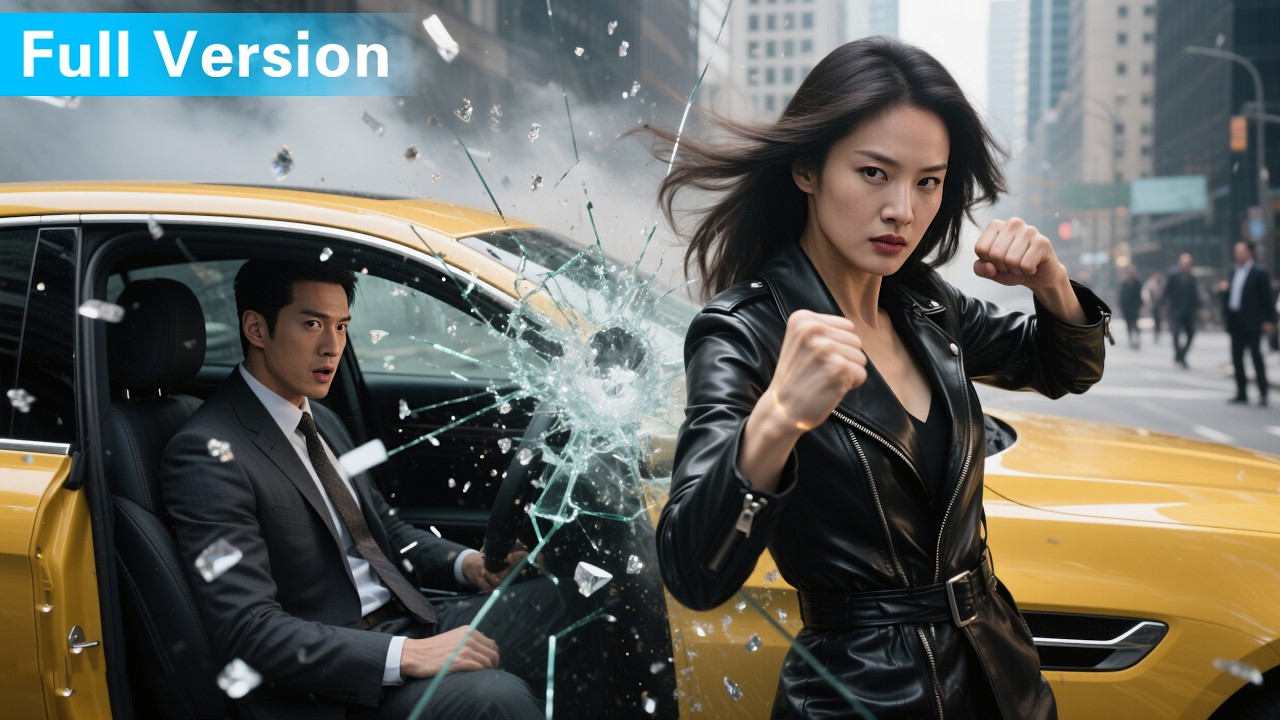 💪! A strong beauty smashes the car rushing at the CEO! He falls instantly: I’m in love! #cdrama