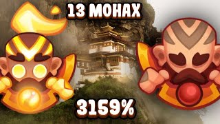 RUSH ROYALE 17.0 | 13 МОНАХ НОВАЯ ИМБА | СИЛЬНЕЙШАЯ ПЕШКА В ИГРЕ | ИМБА КОЛОДА