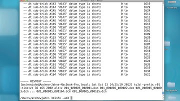 AFNI Command of the Week: 3dinfo