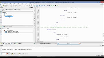 Xilinx ISE simulator Verilog Tutorial 1   FIFO Memory Implementation
