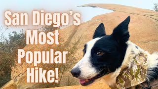 Solo Hiking San Diego's Most Popular Trail! (Potato Chip Rock Poway, CA)