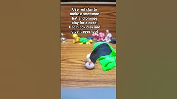 A silly snowman! #claystuff #christmas