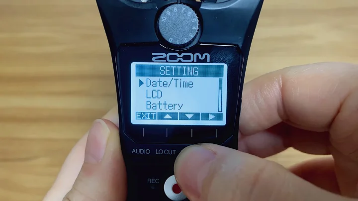 Zoom H1n: Where is Setting?