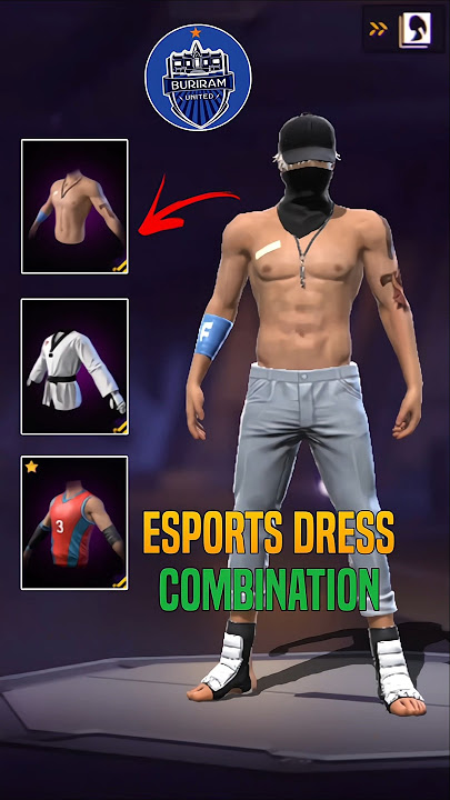 TOP 5 ESPORTS DRESS COMBINATION 🔥💀 !! FREE FIRE ESPORTS DRESS UP