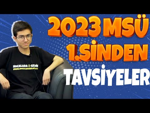 2023 MSÜ TÜRKİYE 1.si'nden TAVSİYELER❗ | YKS TAKTİKLERİ💥