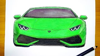 Tutorial de dibujo a lápiz de un Lamborghini 😍