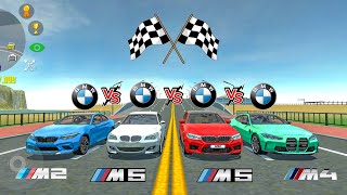 Car Simulator 2 | BMW M2 VS BMW M5 VS BMW M4 VS BMW M5 E60 | Race & Top Speed | Android Gameplay