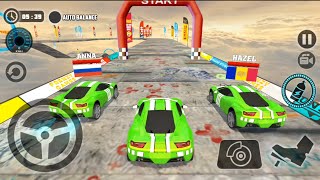Impossible Car Tracks 3D - Green Car Driving Multiplayer Mode - Impossible Stunts Android Gameplay screenshot 5