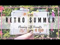 Retro Summer Micro Plan with Me | Micro Happy Planner | Bullet Journal