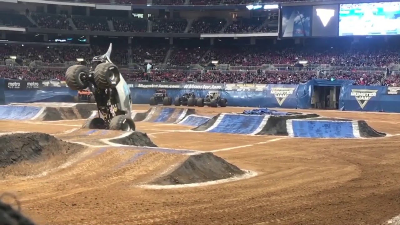 Monster Jam St. Louis 2019 Sunday Championship Race and Two Wheel Skills Highlights - YouTube