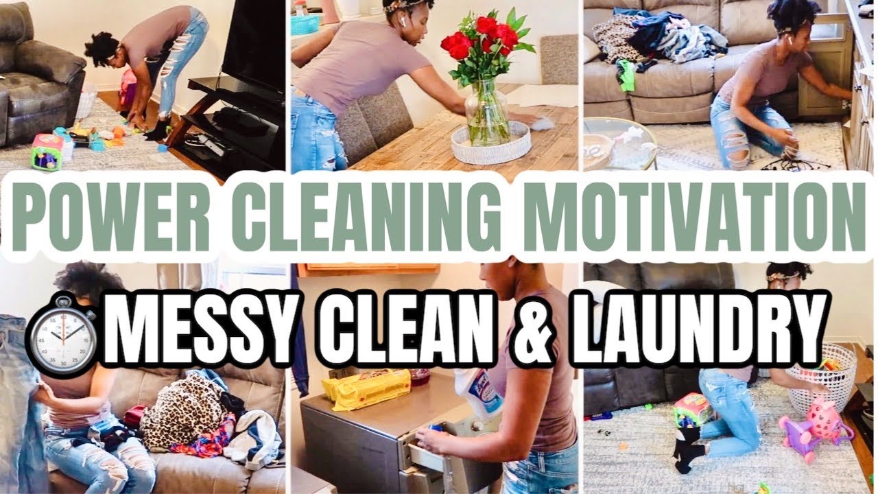 2021 CLEAN WITH ME | CLEANING AND LAUNDRY MOTIVATION | 2021 MESSY HOUSE ...