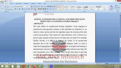 KERNEL UNSUPERVISED LEARNING AND DIMENSIONALITY REDUCTION CLUSTERING PYTHON PROJECT 2020