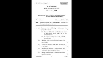 MCSE - 003   December 2022 Question Paper