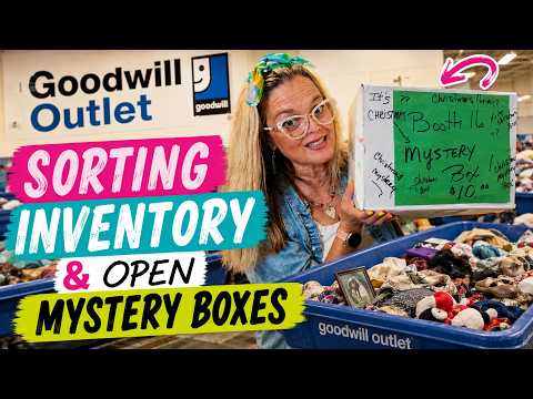 Goodwill Outlet Sorting Inventory & Opening $10 Mystery Boxes!