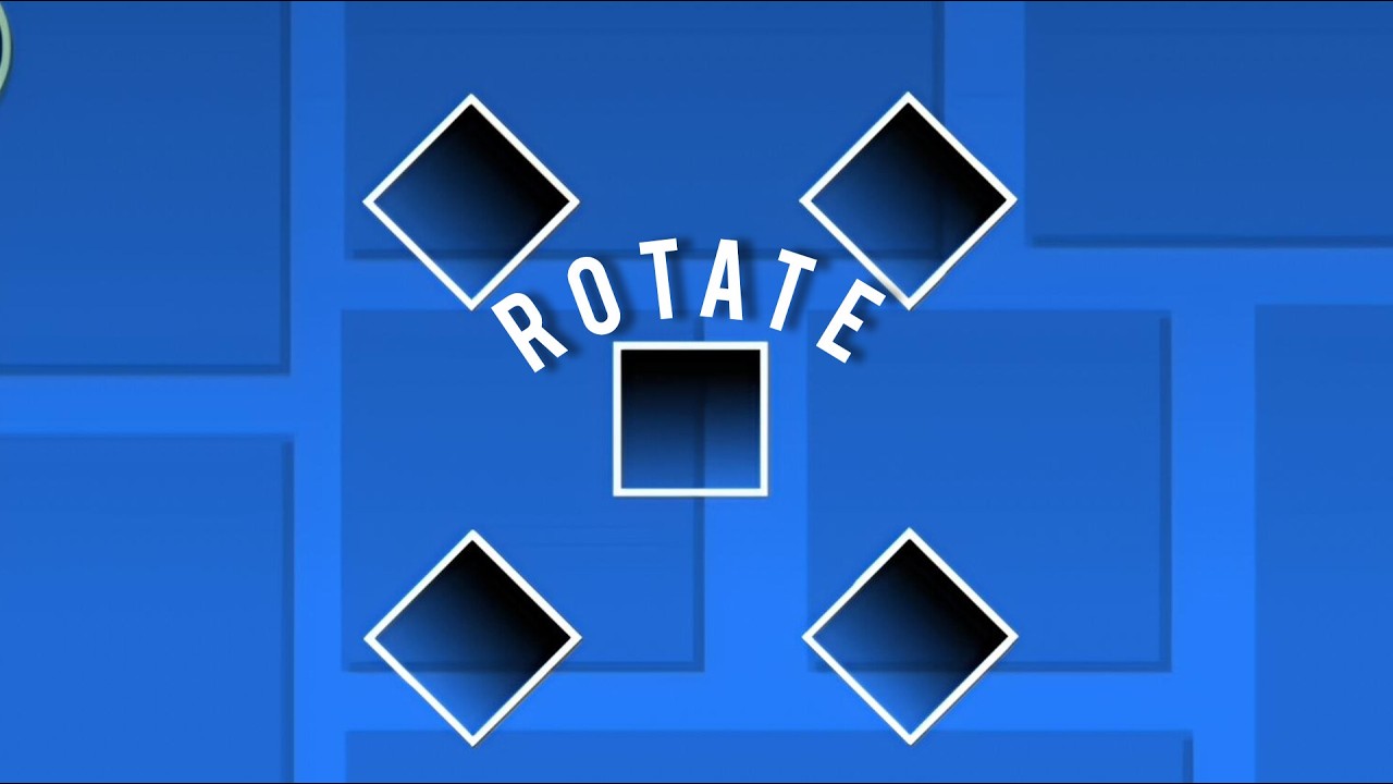 How To Rotate Objects In Geometry Dash - YouTube