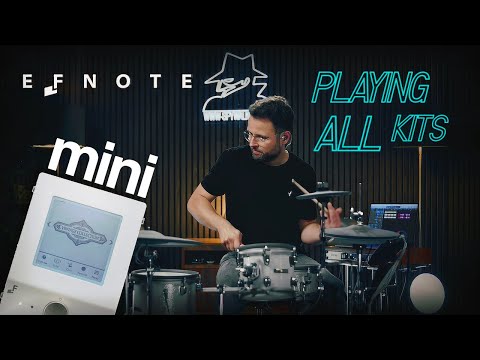 EFNOTE mini e-drums Playing All Kits sound demo BINGE ALERT!