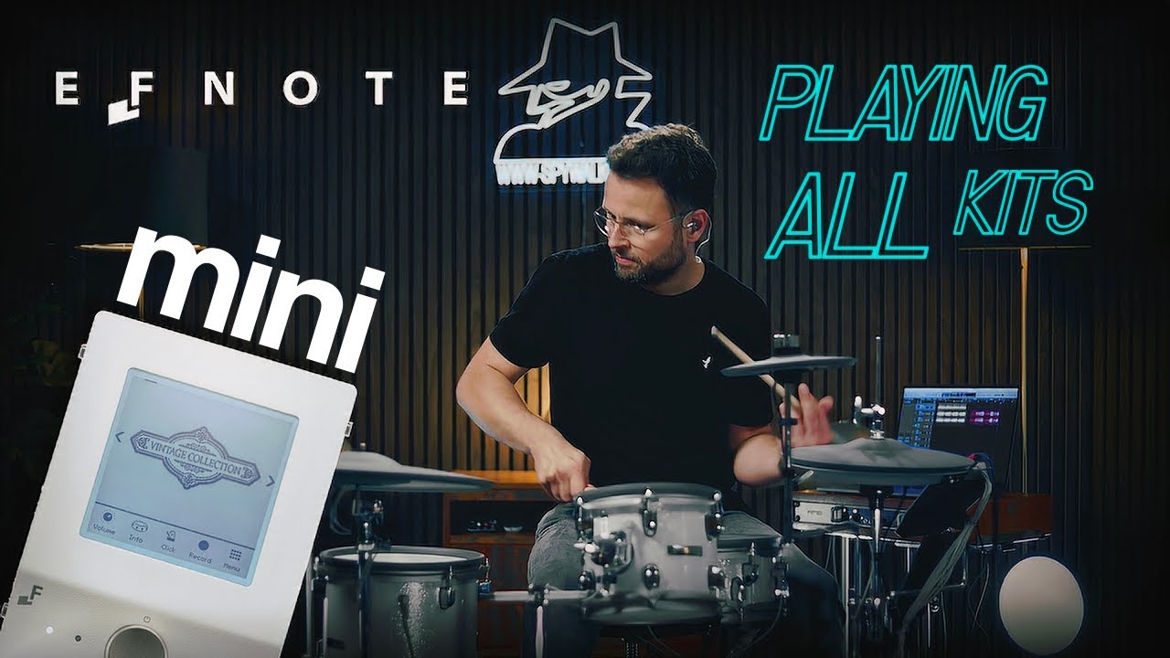 EFNOTE mini e-drums Playing All Kits sound demo BINGE ALERT!