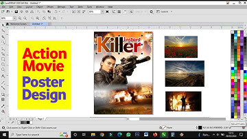 Action Movie Poster Design / CorelDraw Tutorials / Vlog 2022 / Tips for Beginners