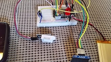 ESP8266 temperature and humidity check and sending an SMS text message