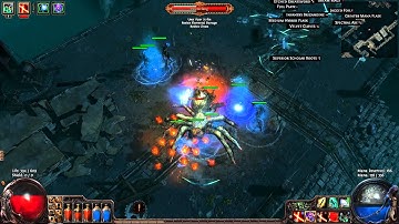 Path of Exile Scion (Hardcore) boss dominating build