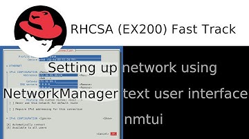 Setting up network using a NetworkManager text user interface (nmtui) in Red Hat 7 - EASY!!!