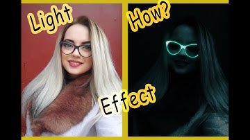 Glow in the Dark Portrait Effect Photoshop 2020