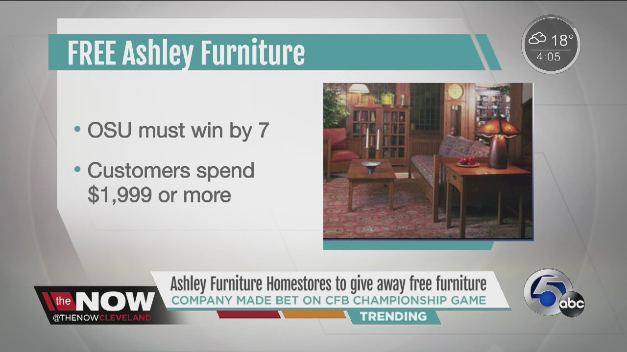 Ashley Furniture Promises Free Furniture If Osu Wins National