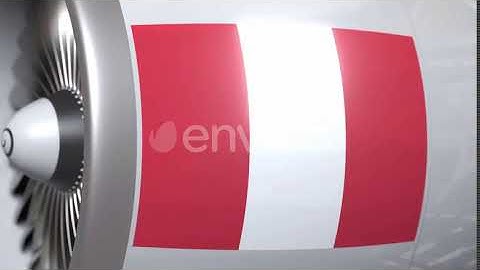 Turbine with Flag of Peru | Motion Graphics - Envato elements