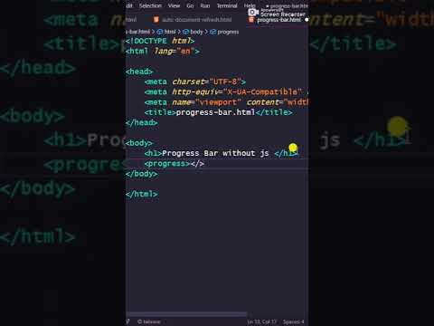 वीडियो: मैं HTML में लोडिंग बार कैसे बनाऊं?