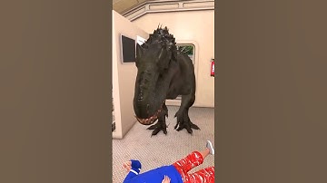 Godzilla Attack Dinosaurs and save people. #shorts​ #dinosaur​ #godzilla​ #animation​ #cartoon​