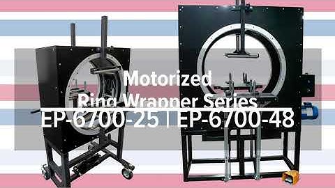 Deluxe Orbital Ring Wrapper Automated Stretch Wrap Bundling Machine Adjustable Speed EP-6700 Series