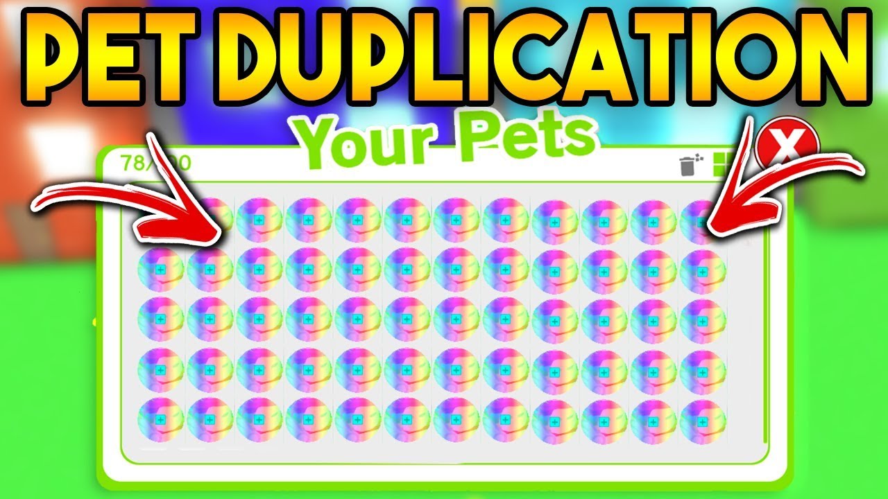 New Pet Duplication Glitch Pet Simulator Roblox Youtube - new pet duplication glitch pet simulator roblox