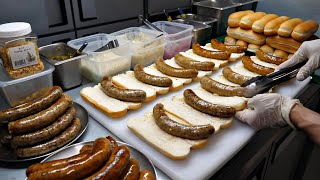 traditional american style hot dog / korean street food