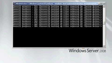 How to Configure Windows Server Backup Feature in 2008 for System State