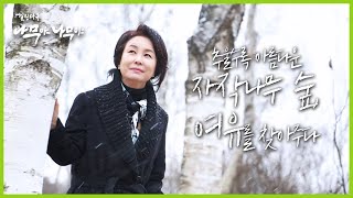 [나무야 나무야 #4][김미숙] 시간이 멈춘 '자작나무 숲'에서 일상 속 여유에 대한 물음을 던지다 | KBS 170129 방송