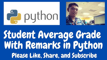 Student Average Grade With Remarks in Python