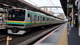 JR東日本宇都宮線E231系U111編成普通宇都宮行き赤羽駅到着(2023/5/10)