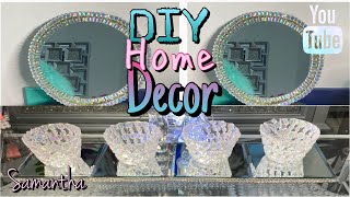 Easy Dollar Tree DIY | Home Decorating Idea | Glam Wall Mirror | DIY Center Piece