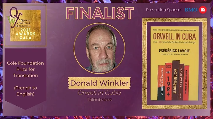Donald Winkler - QWF 2021 Finalist for the Cole Fo...