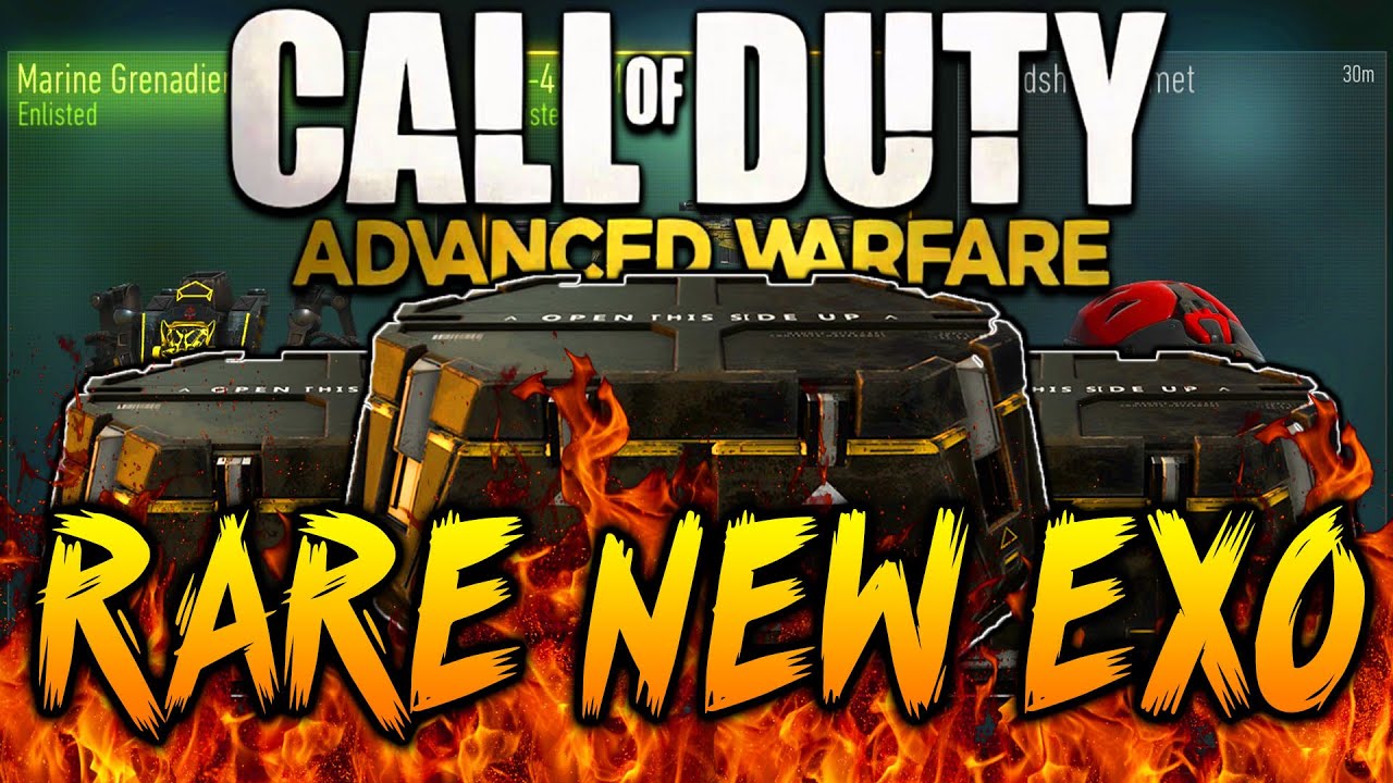 Advanced Warfare - RARE NEW EXO GEAR Supply Drop Opening! (COD AW BIG Supply Drop Opening)