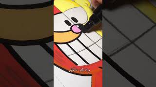 Drawing Garfield and Odie Fusion Effect with Posca Markers!